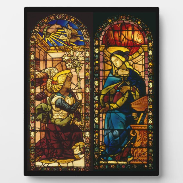 The Annunciation In Multi-Colours Plaque (Front)