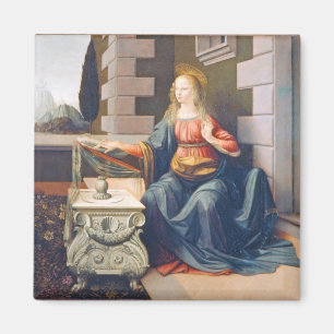 The Annunciation, Leonardo da Vinci, 1472–1473 Magnet
