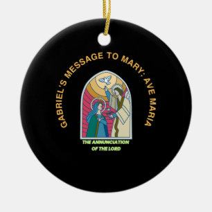 The Annunciation of the Lord Ceramic Tree Decoration