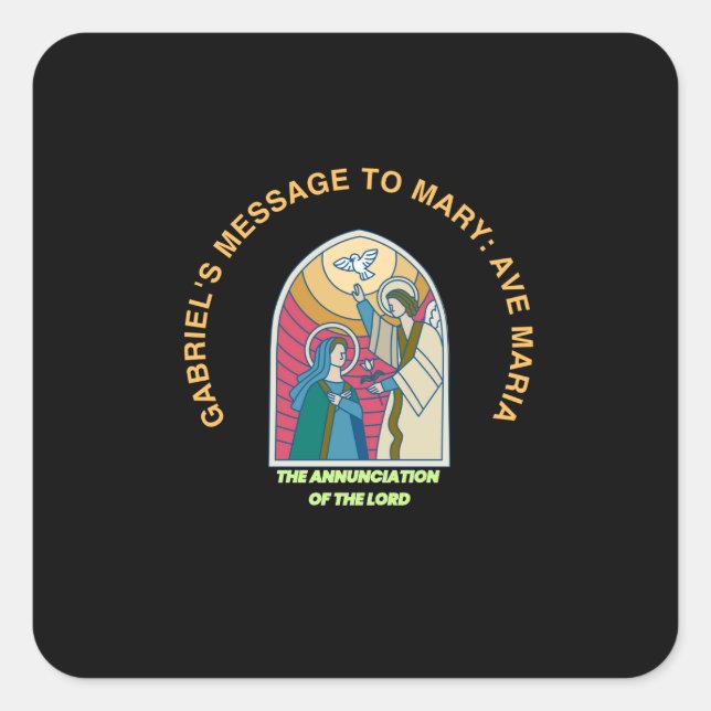 The Annunciation of the Lord Square Sticker (Front)