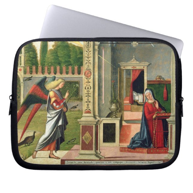 The Annunciation (oil on panel) 2 Laptop Sleeve (Front)