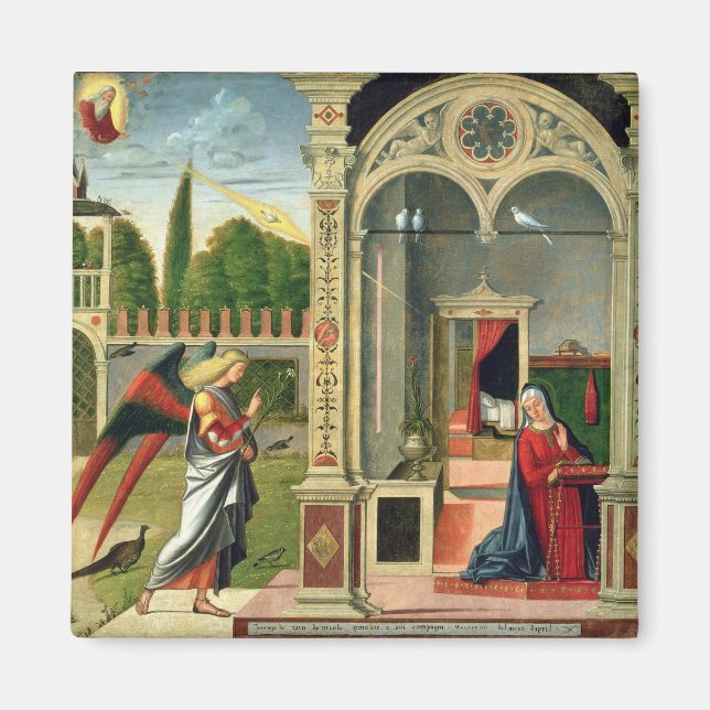 The Annunciation (oil on panel) 2 Magnet (Front)