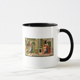 The Annunciation (oil on panel) (detail of 120955) Mug