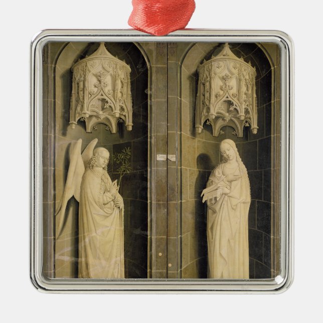 The Annunciation, outer panel from the Triptych Metal Tree Decoration (Front)