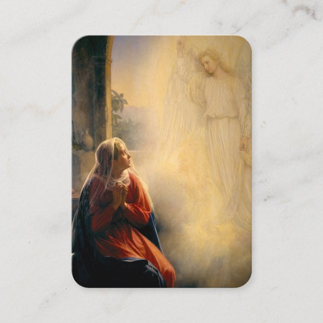 The Annunciation Prayer Card (Front)