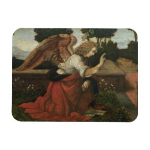The Annunciation, predella panel from an altarpiec Magnet