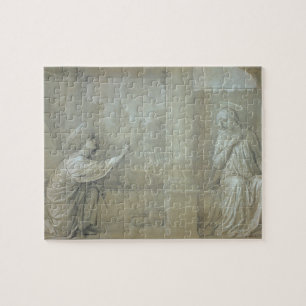 The Annunciation, preparatory cartoon for the Capp Jigsaw Puzzle