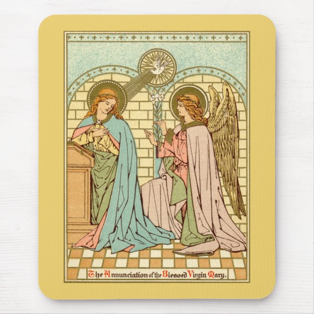The Annunciation  (RLS 04) (Style 1) Mouse Pad (Front)