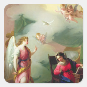 The Annunciation Square Sticker