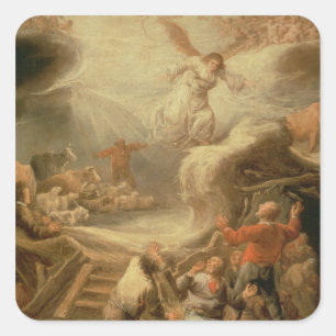 The Annunciation to the Shepherds Square Sticker
