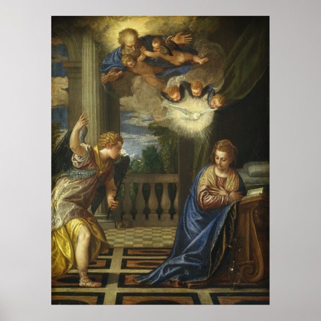The Annunciation - Veronese Fine Art Poster (Front)