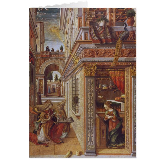 The Annunciation with St. Emidius, 1486 (Front)