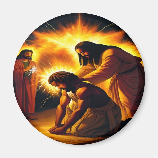 The Anointing Christian Art Magnet (Front)