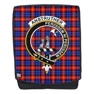 The Anstruther Clan Crest Tartan Plaid Backpack
