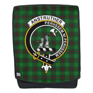 The Anstruther Hunting Clan Crest Tartan Plaid Backpack