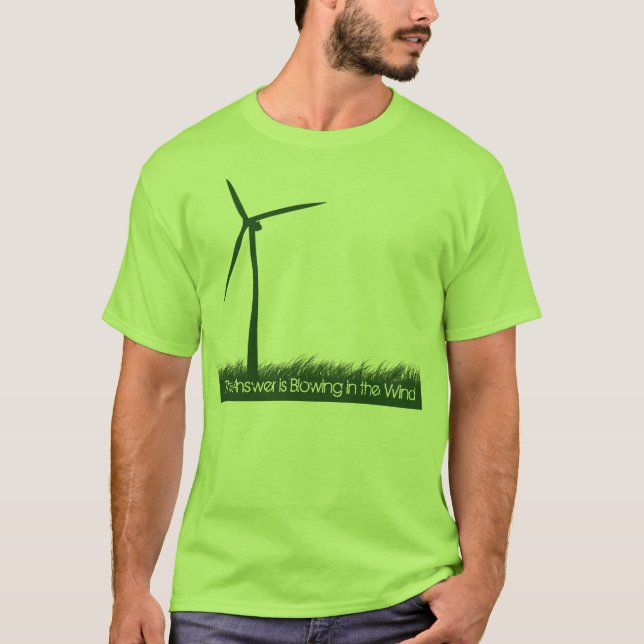 The answer is blowing in the wind T-Shirt (Front)