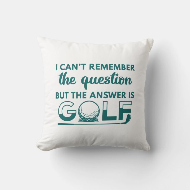 The Answer Is Golf Cushion (Front)