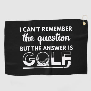 The Answer Is Golf Towel