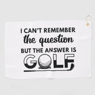 The Answer Is Golf Towel
