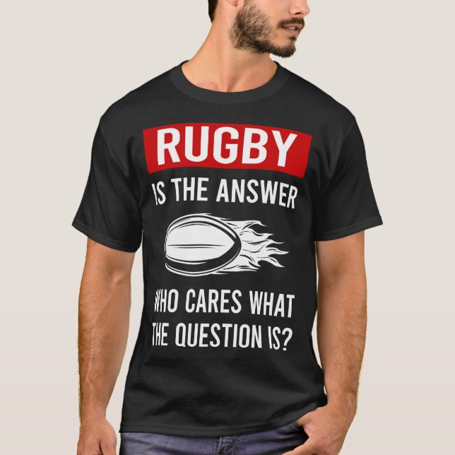 The Answer Rugby T-Shirt (Front)