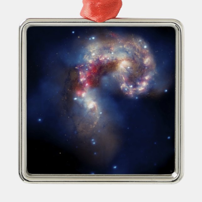 The Antennae Galaxies Metal Tree Decoration (Front)