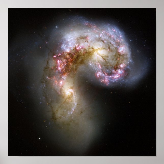 The Antennae galaxies Poster (Front)