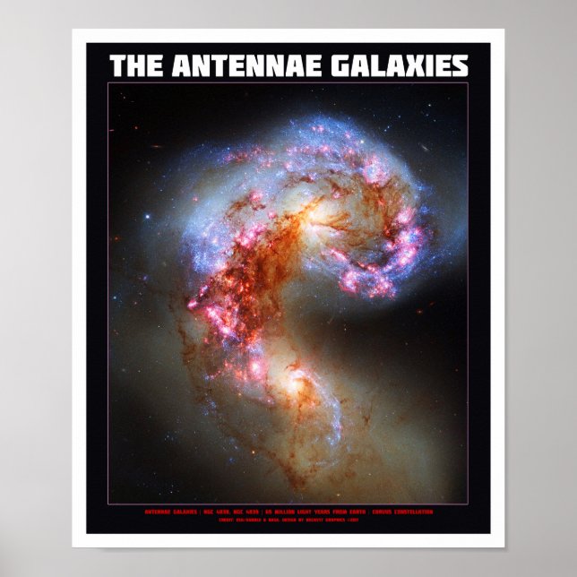 The Antennas Galaxies Poster (Front)