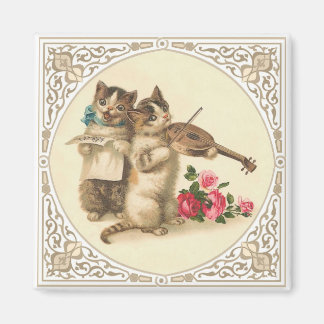 The Anthropomorphic Musical Kittens Magnet