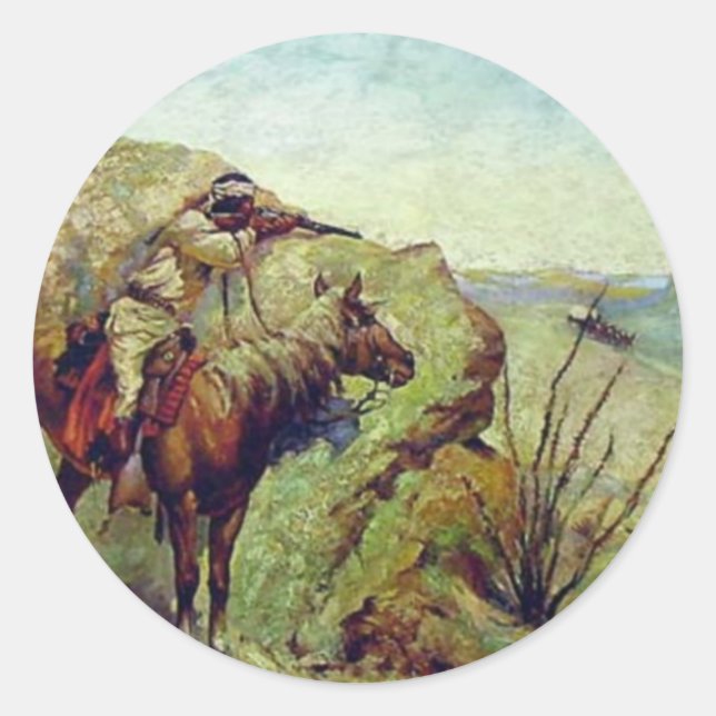 The Apache Classic Round Sticker (Front)