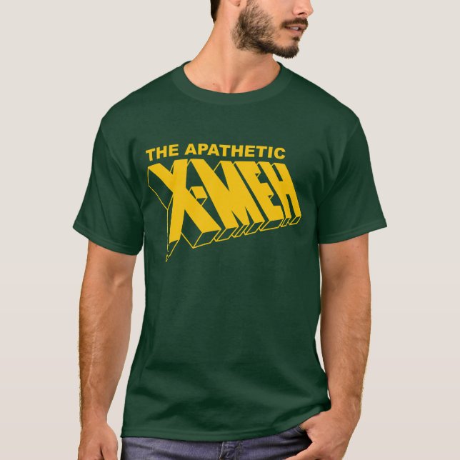 The Apathetic X Meh T-Shirt (Front)