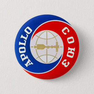 The Apollo–Soyuz Mission Logo 6 Cm Round Badge