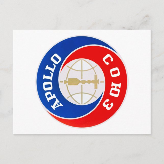 The Apollo–Soyuz  Mission Logo Postcard (Front)