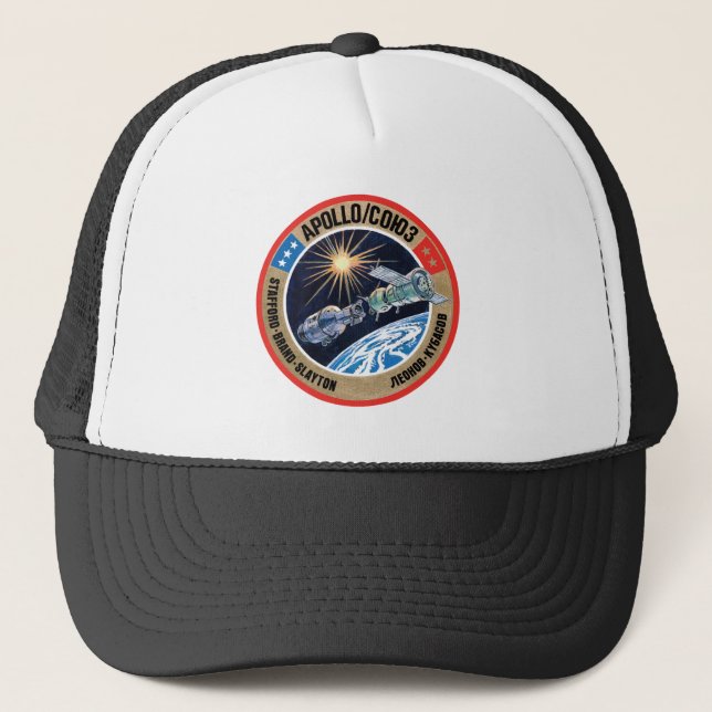 The Apollo–Soyuz Test Project (ASTP) Trucker Hat (Front)