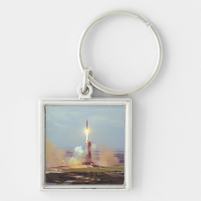 The Apollo Soyuz Test Project Saturn IB Launch Key Ring (Front)