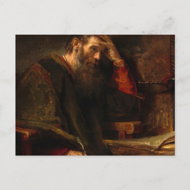 The Apostle Paul, 1657 by Rembrandt van Rijn Postcard (Front)