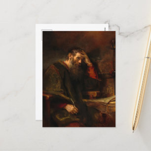 The Apostle Paul by Rembrandt van Rijn Holiday Postcard