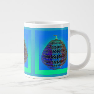 The Apothecary Jar Blue    Large Coffee Mug