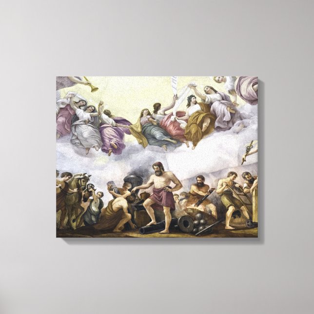 The Apotheosis of George Washington - Mechanics Canvas Print (Front)