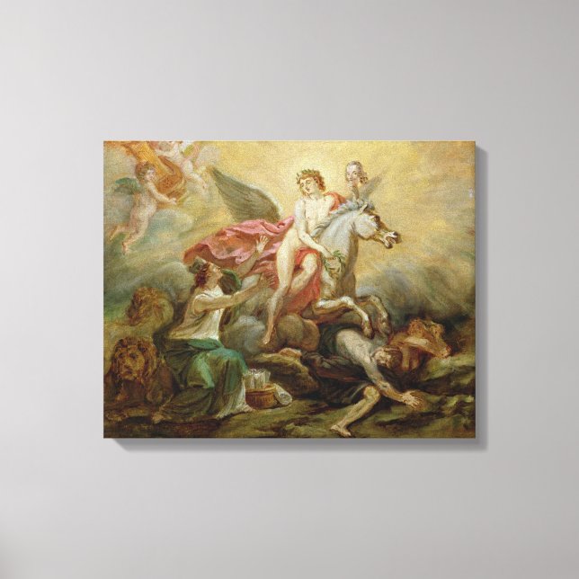 The Apotheosis of Voltaire, 1778 Canvas Print (Front)