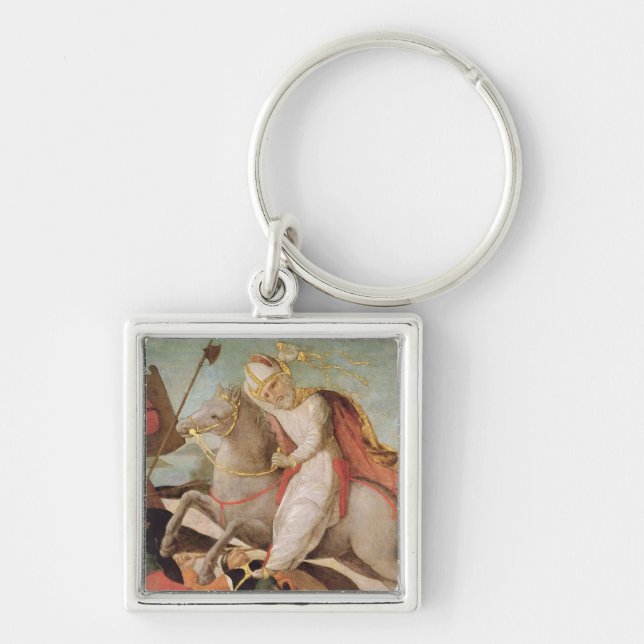 The Apparition of St. Ambrose Key Ring (Front)