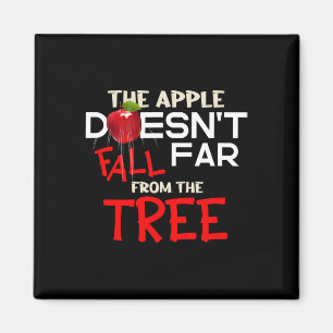 The Apple Doesn't Fall Far From The Tree Apple Pic Magnet