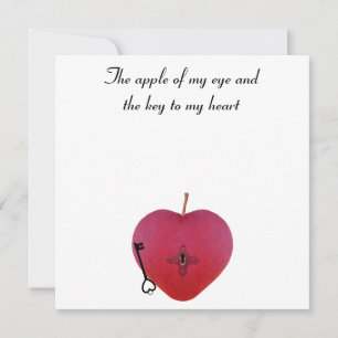The apple of my eye and the key to my heart