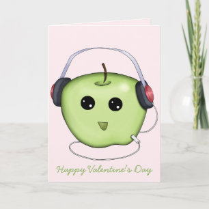 The Apple Of My Eye Music Valentine Holiday Card