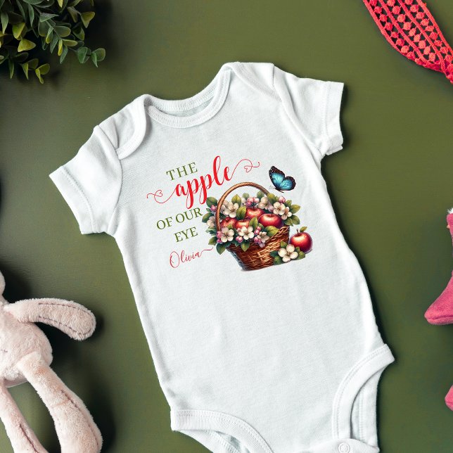 The apple of our eye baby bodysuit (Creator Uploaded)