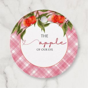 The Apple Of Our Eye Baby Shower Favour Tags