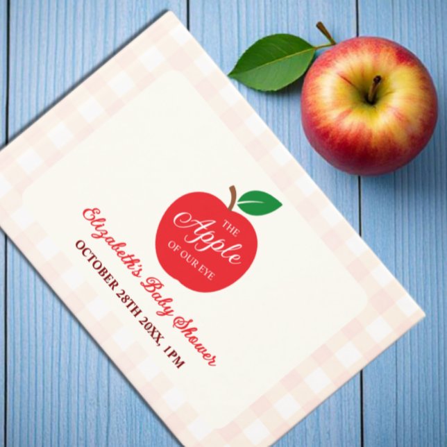 The Apple Of Our Eye Baby Shower Guest Book (Creator Uploaded)