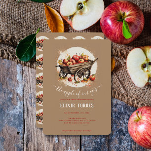 The Apple Of Our Eye Baby Shower Invitation