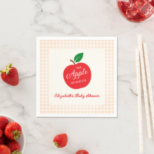 The Apple Of Our Eye Baby Shower Napkin