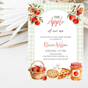 The Apple of Our Eye Baby Shower Party Invitation