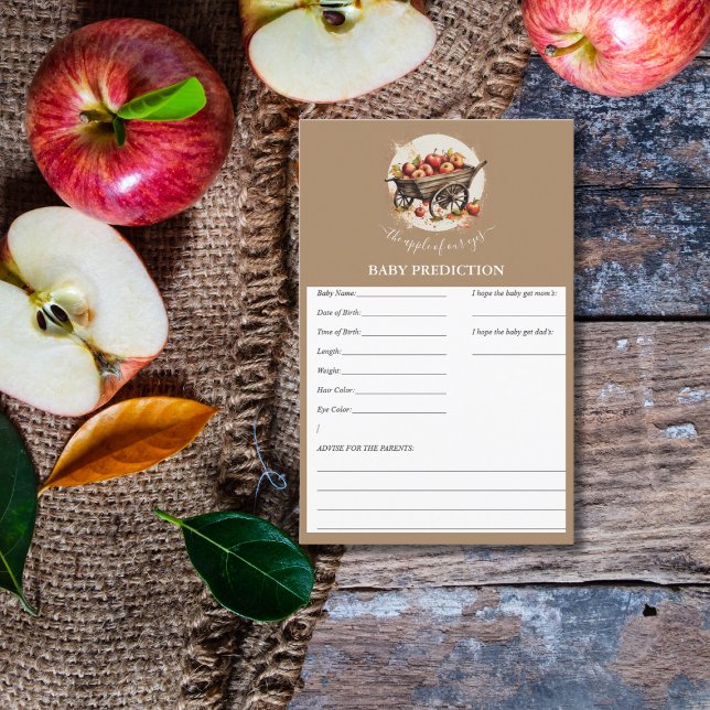 The Apple Of Our Eye Baby Shower Predict Game (Creator Uploaded)